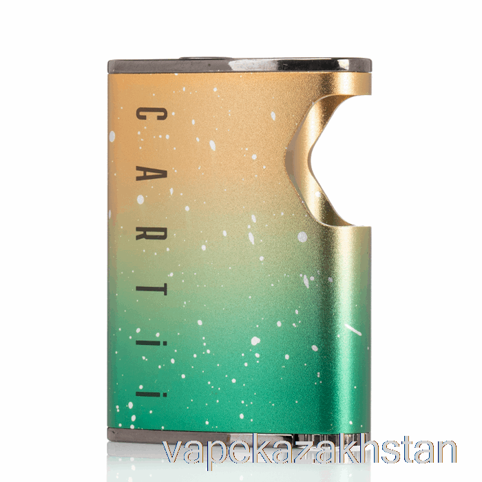 Vape Kazakhstan DAZZLEAF Cartii 2 in 1 Twist 510 Thread Battery Gold / Green Splatter